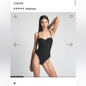 Black SKIMS Body Suit. Brand New With Tags.
